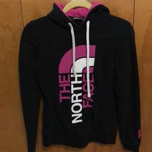 Northface Black & Pink Breast Cancer Hoodie XS